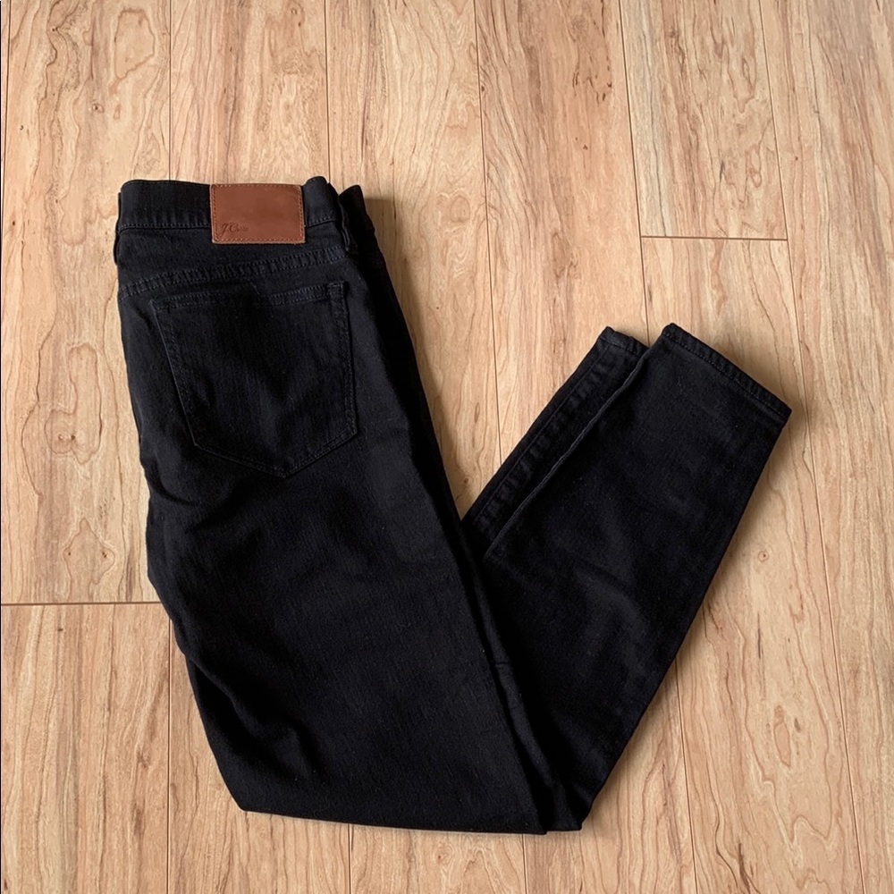 J. Crew Tootpick Black Skinny Jeans